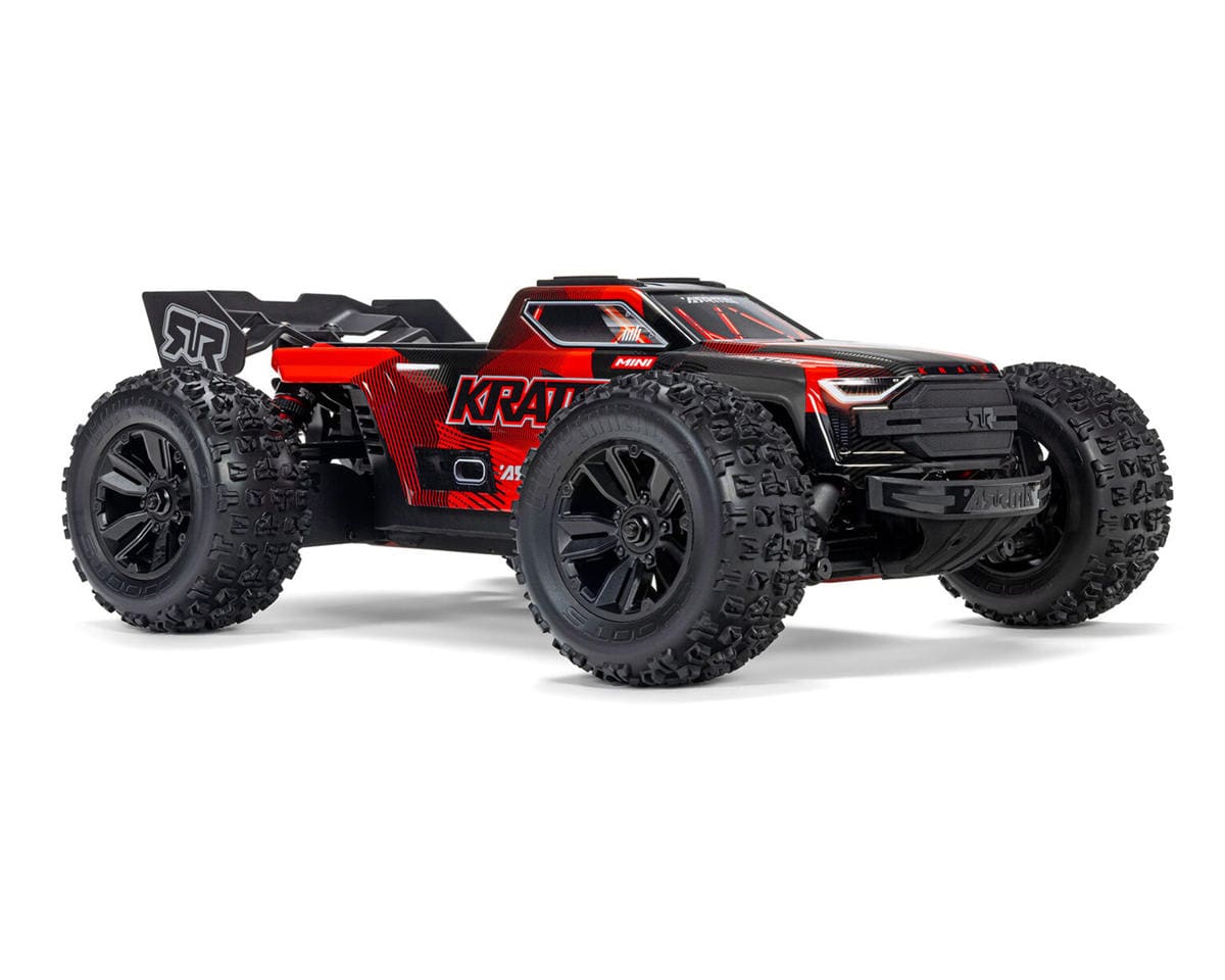Arrma Mini Kraton 3S BLX 4X4 1/16 Speed Monster Truck, RTR Basic, Red/Black [ARA2508T1]
