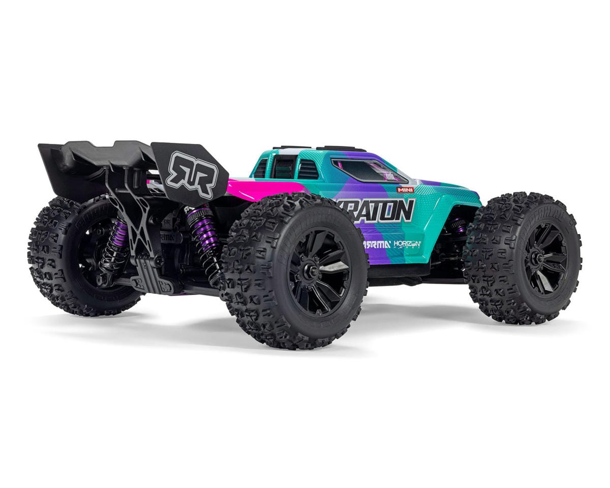 Arrma Mini Kraton 3S BLX 4X4 1/16 Speed Monster Truck, RTR, Teal/Pink [ARA2508ST2]