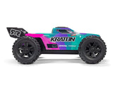 Arrma Mini Kraton 3S BLX 4X4 1/16 Speed Monster Truck, RTR, Teal/Pink [ARA2508ST2]