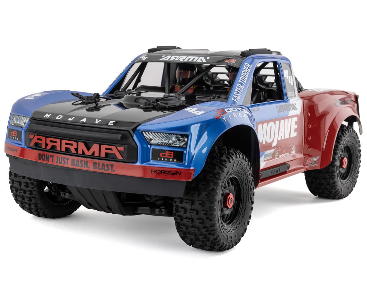 Arrma Mojave 4X4 BLX 4S Desert Truck RTR Blue/Red [ARA4404T2]