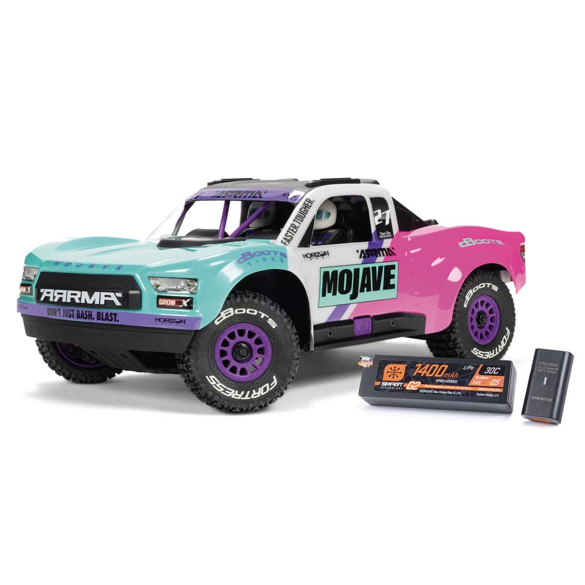 Arrma Mojave Grom 223S DSC Brushless 1/16 4x4 Desert Truck RTR - Teal