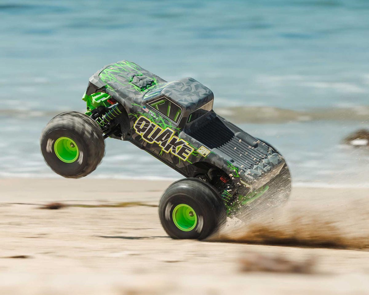 Arrma Quake 223S BLX DSC 1/10 2WD Monster Truck, RTR, Green [ARA3537T2]