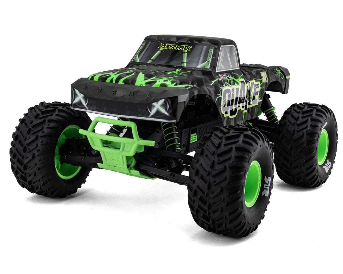 Arrma Quake 223S BLX DSC 1/10 2WD Monster Truck, RTR, Green [ARA3537T2]