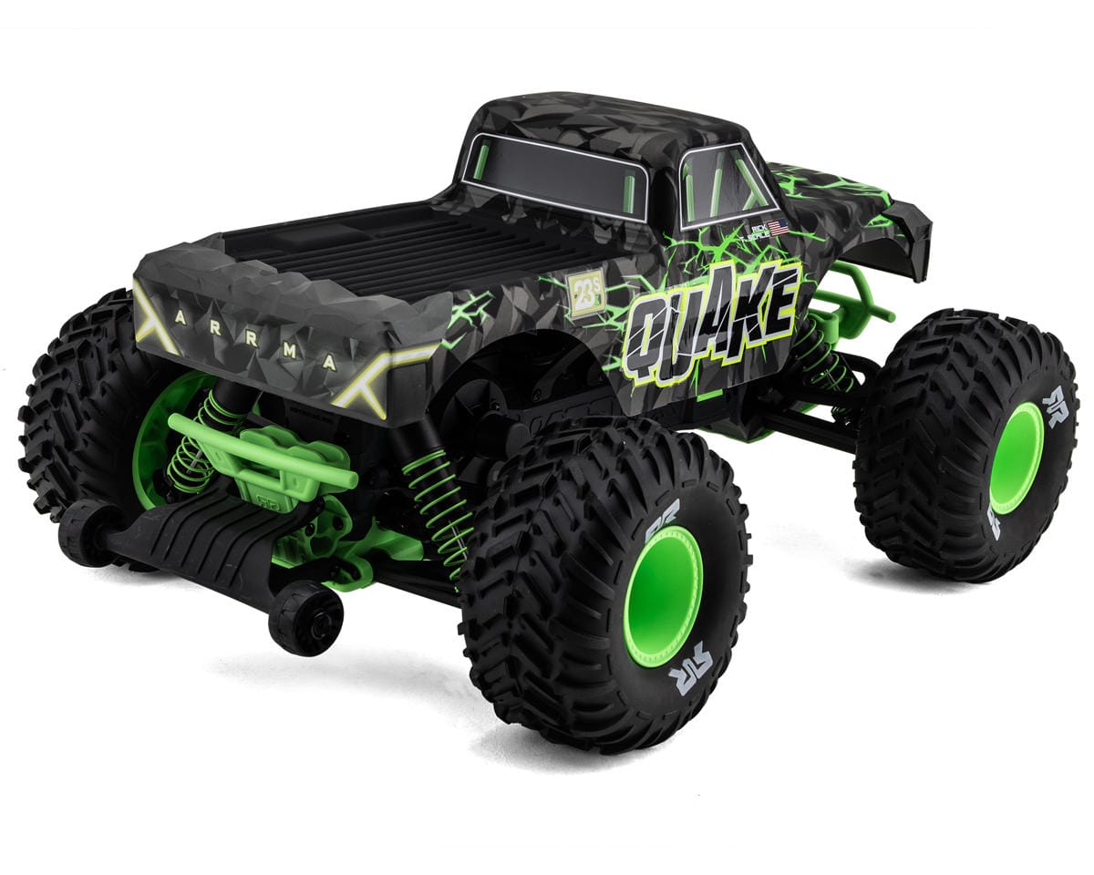 Arrma Quake 223S BLX DSC 1/10 2WD Monster Truck, RTR, Green [ARA3537T2]