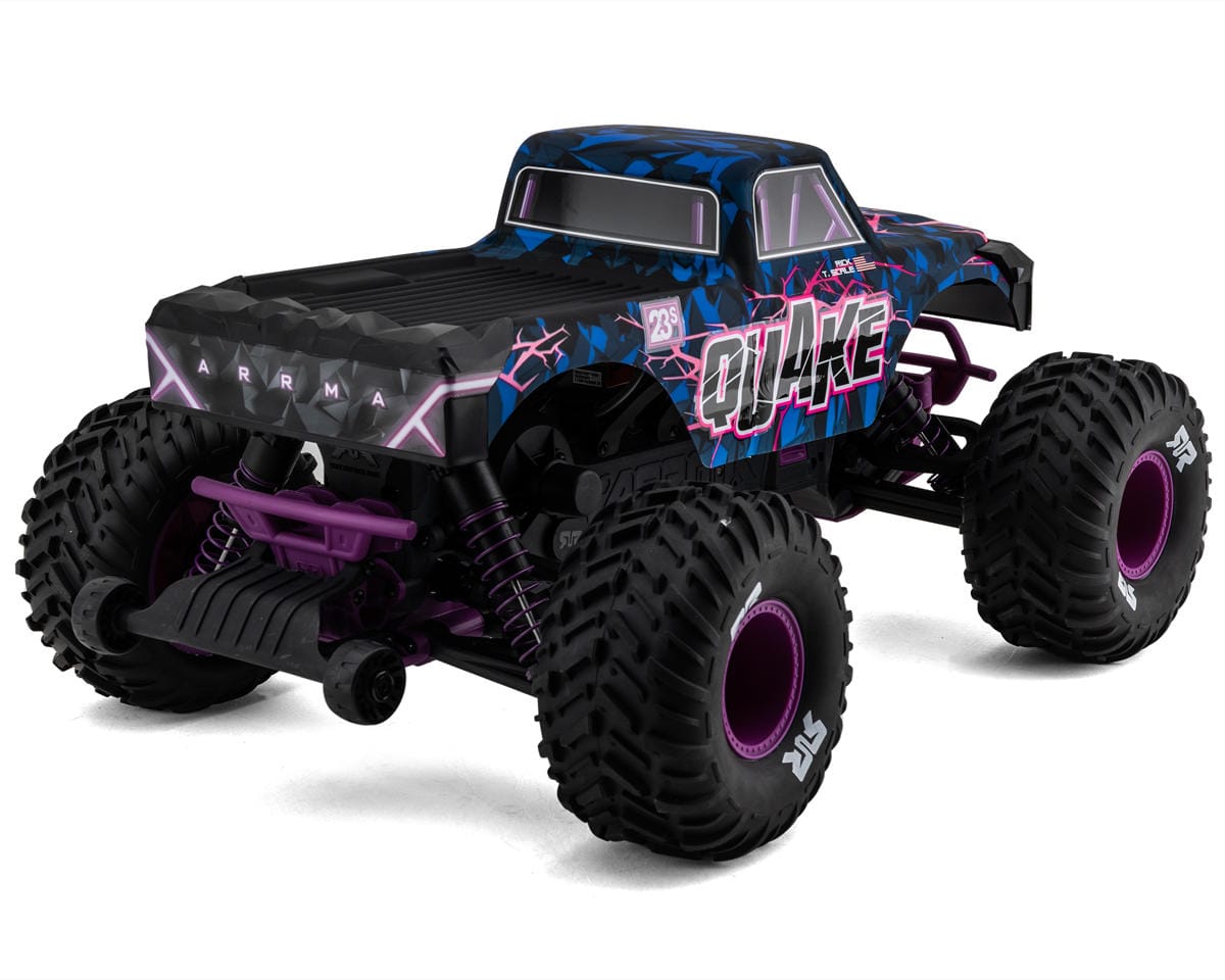 Arrma Quake 223S BLX DSC 1/10 2WD Monster Truck RTR Purple [ARA3537T3]