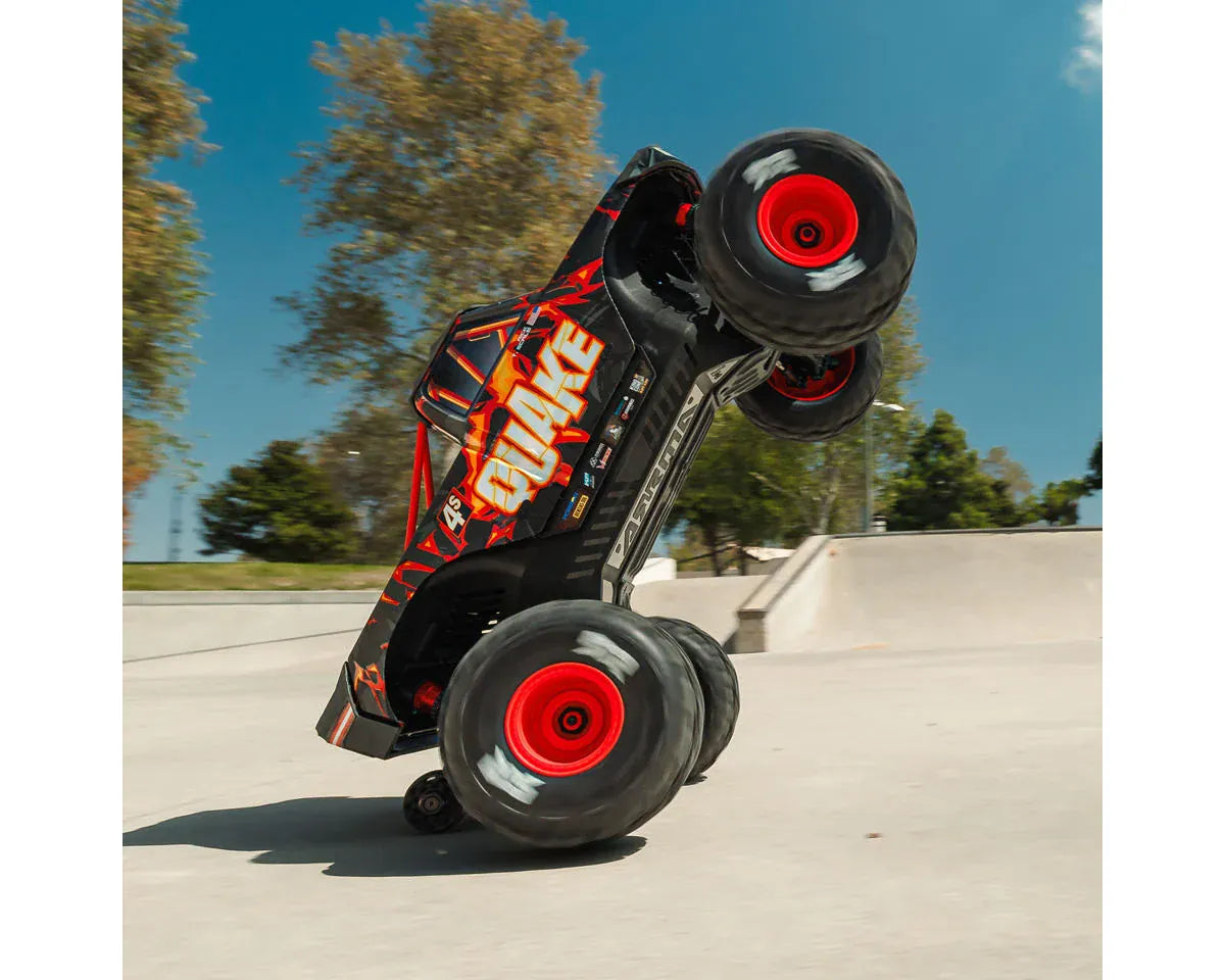 Arrma Quake 4S BLX 1/8 4X4 Monster Truck RTR - Black/Red