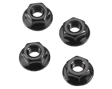 ARRMA ARAC9750 4mm serrated flange wheel nuts (4pcs)