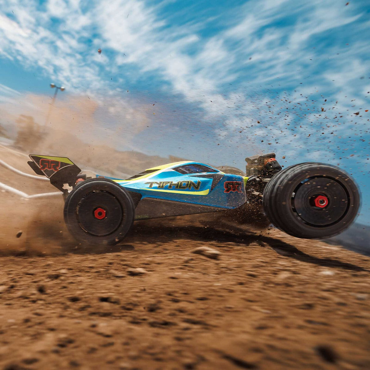 Arrma Typhon 223S DSC 4X4 BLX 1/8 RC Buggy RTR Blue/Yellow, [ARA4306V4T4]