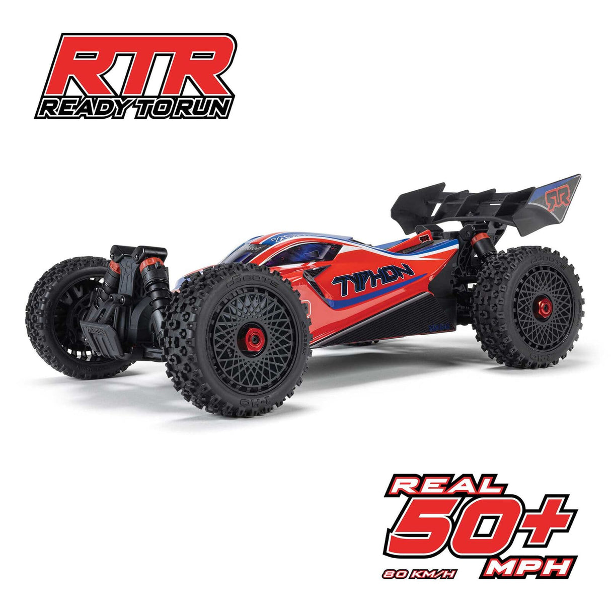 Arrma Typhon 223S DSC 4X4 BLX 1/8 RC Buggy RTR Red [ARA4306V4T3]