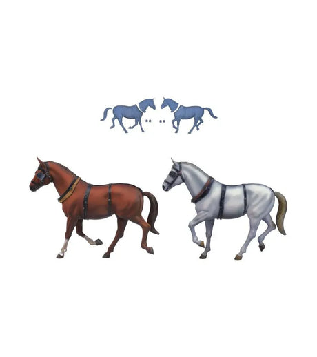 Artesania 1/12 2 Resin Horse Set for Stage Coach [20345H]