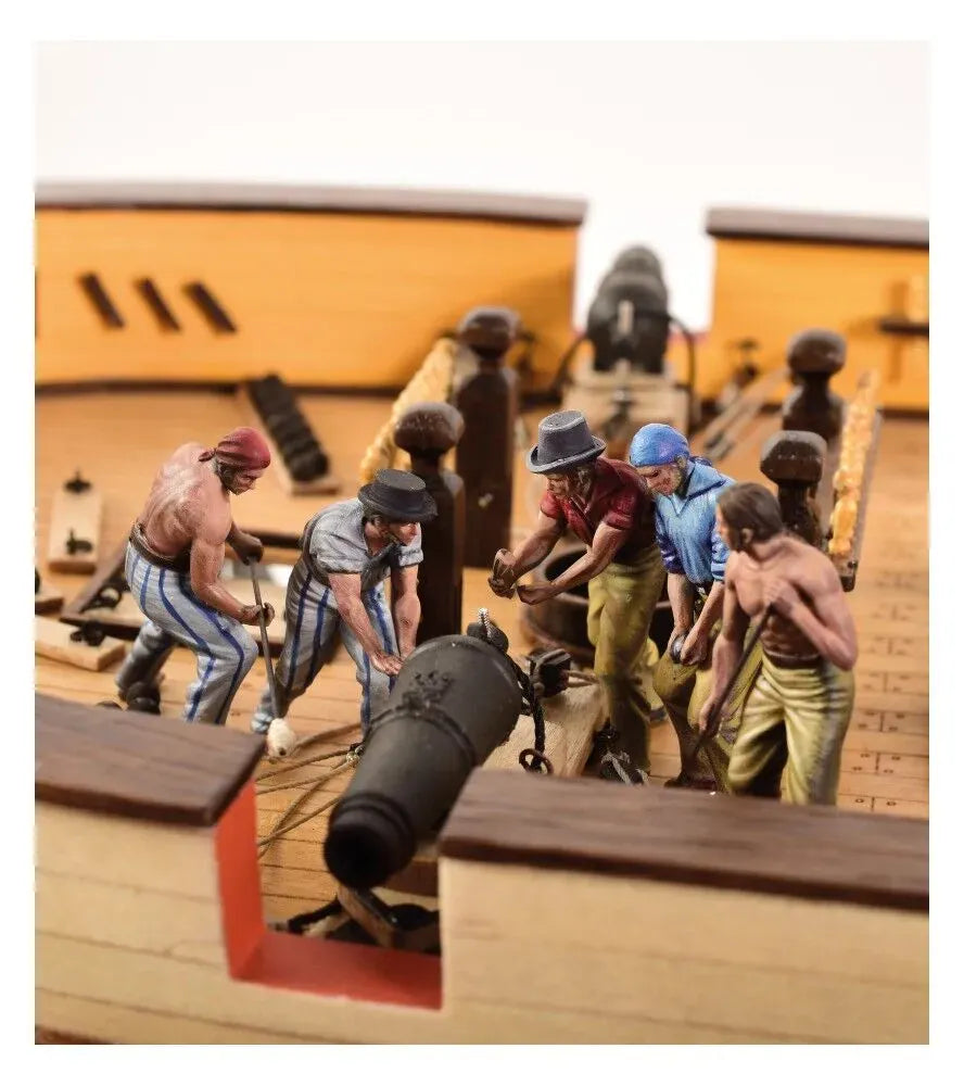 Artesania 1/48 Age of Sail Gunmen Metal Figure Set for HMS Surprise [22906F]