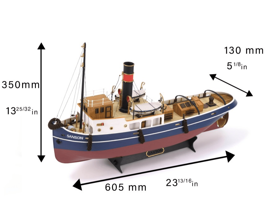 Artesania 20415 1/50 Sanson Tugboat Wood Model Ship Kit