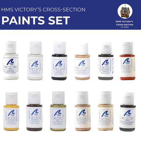 Artesania Paint Set for HMS Victory Cross - section #20500 - Hobbytech Toys
