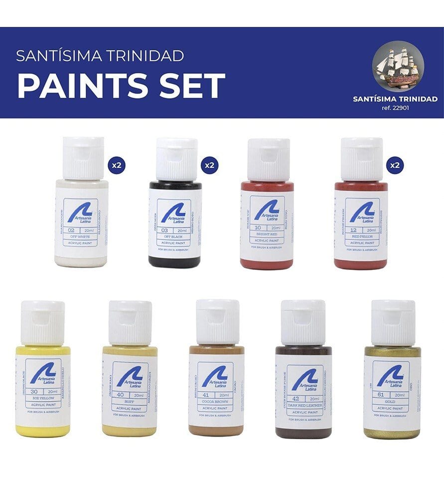 Artesania Paint Set for Santisima Trinidad #22901 - Hobbytech Toys