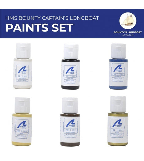 Artesania Paint Set for Ship Model #19004 HMS Bounty Jolly Boat - Hobbytech Toys
