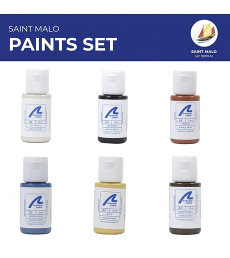 Artesania Paint Set for Ship Model #19010 Saint Malo - Hobbytech Toys
