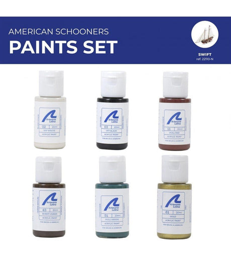 Artesania Paint Set for Ship Model #22110 Swift - Hobbytech Toys