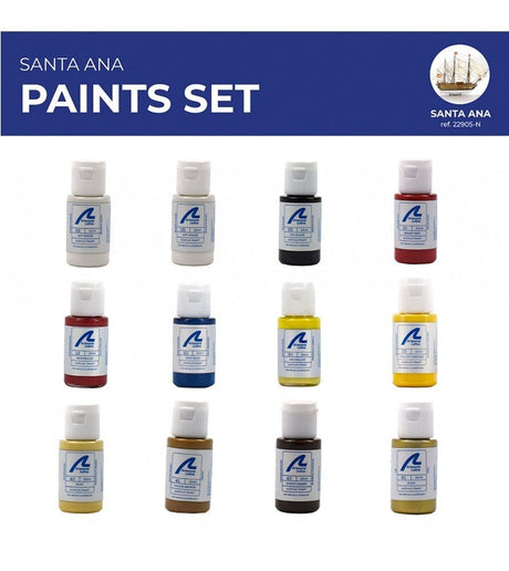 Artesania Paint Set for Ship Model #22905 Santa Ana - Hobbytech Toys