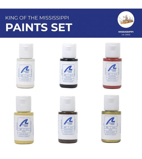Artesania Paint Set for Ship Model: ART - 20515 Mississippi 6x20mL [277PACK6] - Hobbytech Toys