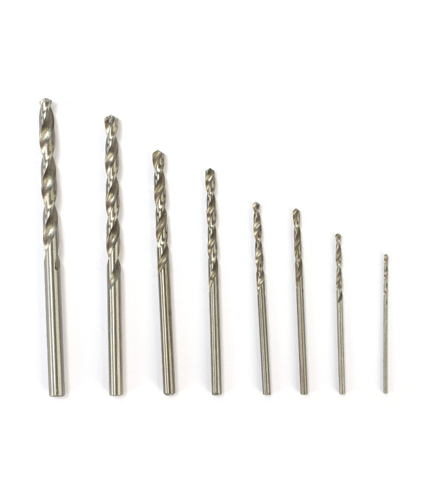 Artesania Set of 8 HSS-E Cobalt Steel Drill Bits (Diam. 1-1.5-1.8-2.0-2.5-3.0-4.0) [27217]