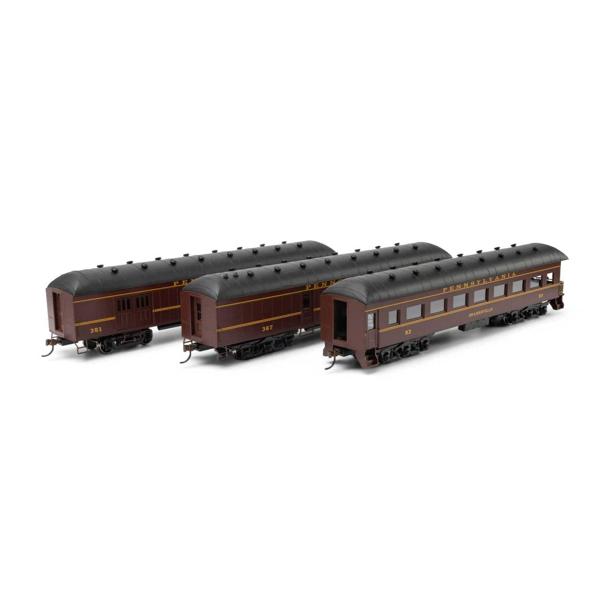 Athearn HO Scale Arch Roof Set, PRR (3 Pack)