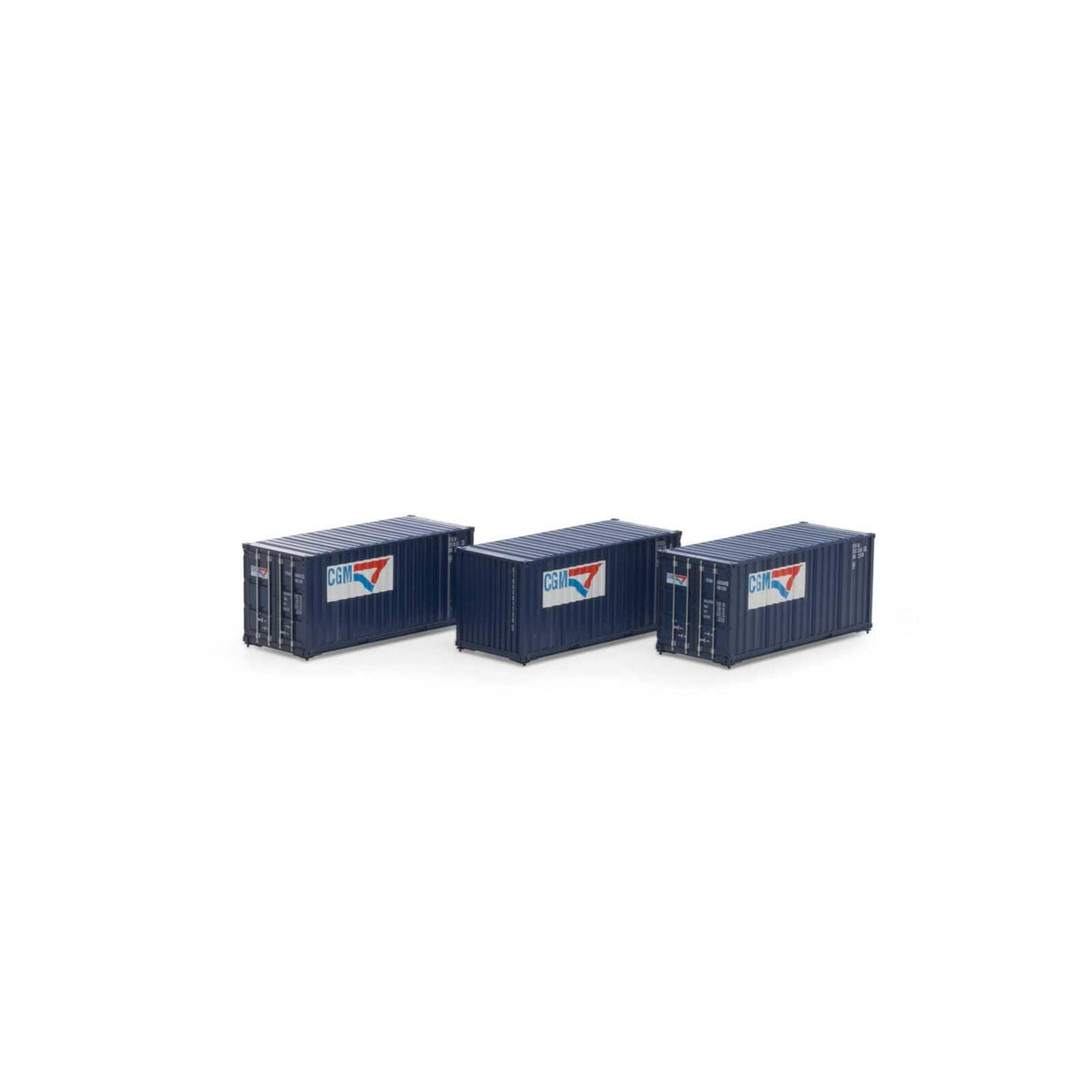 Athearn HO Scale RTR 20ft Corrugated Container, CGTU No.1 (3) - Hobbytech Toys