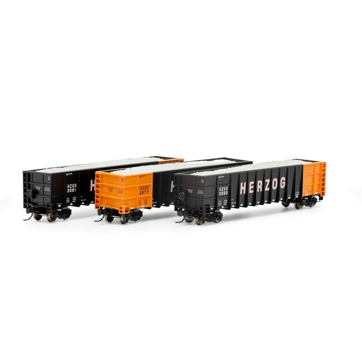 Athearn N Scale Thrall High Side Gondola w/Load, HZGX #3 (3 Pack)