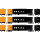 Athearn N Scale Thrall High Side Gondola w/Load, HZGX #3 (3 Pack)
