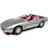 Autoworld 1/18 Barbie Silver/Pink 1986 Chevy Corvette Diecast Model