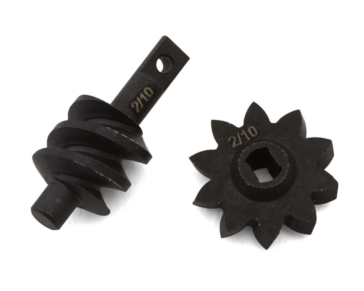 Axial Steel Ring/Pinion Worm Gear, 2/10, Trans, SCX30 - AXI-4281