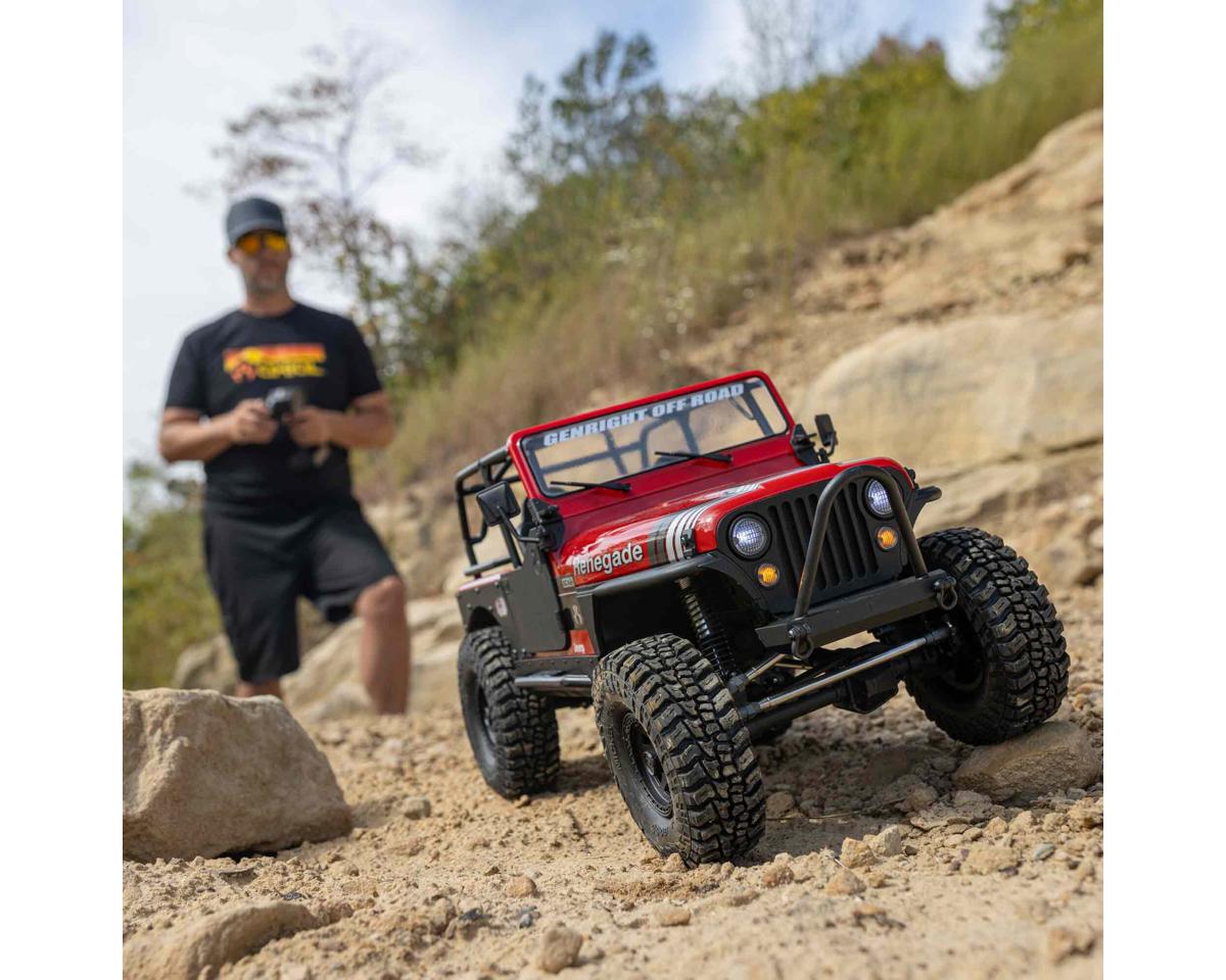 Axial SCX10 III Jeep CJ-7 4WD Rock Crawler RTR, Red - Hobbytech Toys