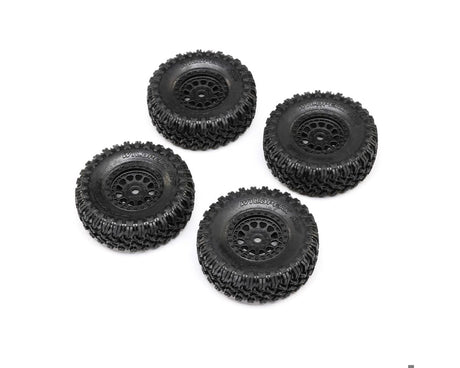 Axial 1.0 Black Rhino Primm & Falken M/T Tyres, 4pcs, SCX24 - genuine Axial product AXI-1538