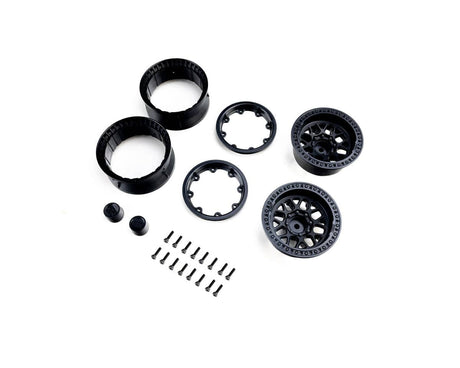 Axial 1.9 KMC Grenede Beadlock Wheels Black (2) AXI-4318