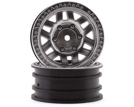 Axial KMC Machete 1.9 Wheels 12mm Hex Satin Silver (2) - AXI43001