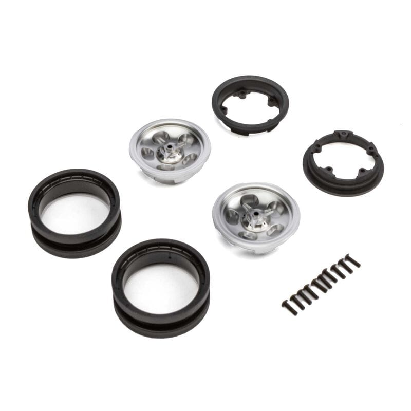Axial 1.9 Retro Slot Beadlock Wheels Satin (2) AXI43013