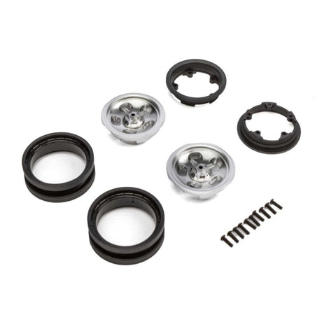 Axial 1.9 Retro Slot Beadlock Wheels Satin (2) AXI43013