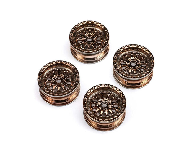 Axial Black Rhino 1.0inch Wheel with 7mm Hex, 4pcs, SCX24