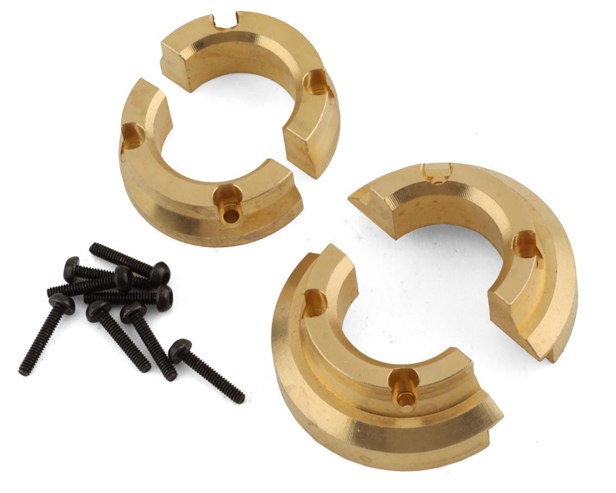 Axial Brass 5.2g/9.2g Knuckle Weights, 4pcs, SCX24, AX24 - genuine Axial product AXI302004