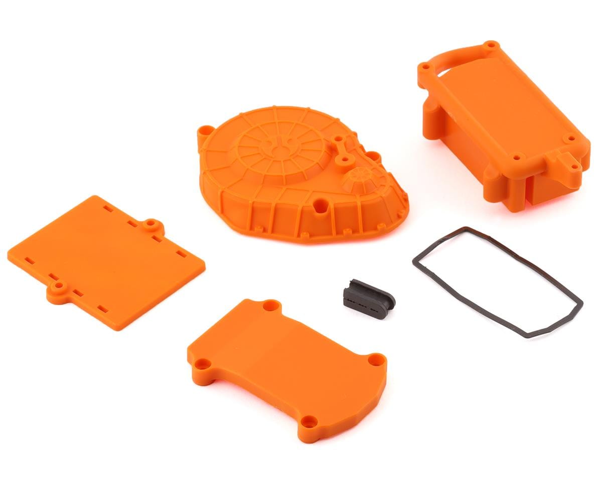 Axial Cage Radio Box and Spur Cover Orange, RBX10 - AXI231031