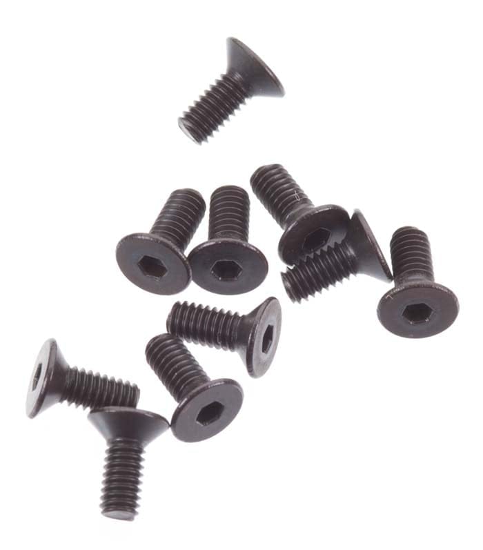 Axial M2.5x6mm Flat Head Screw Black 10pcs AXIC1264 AXA1264