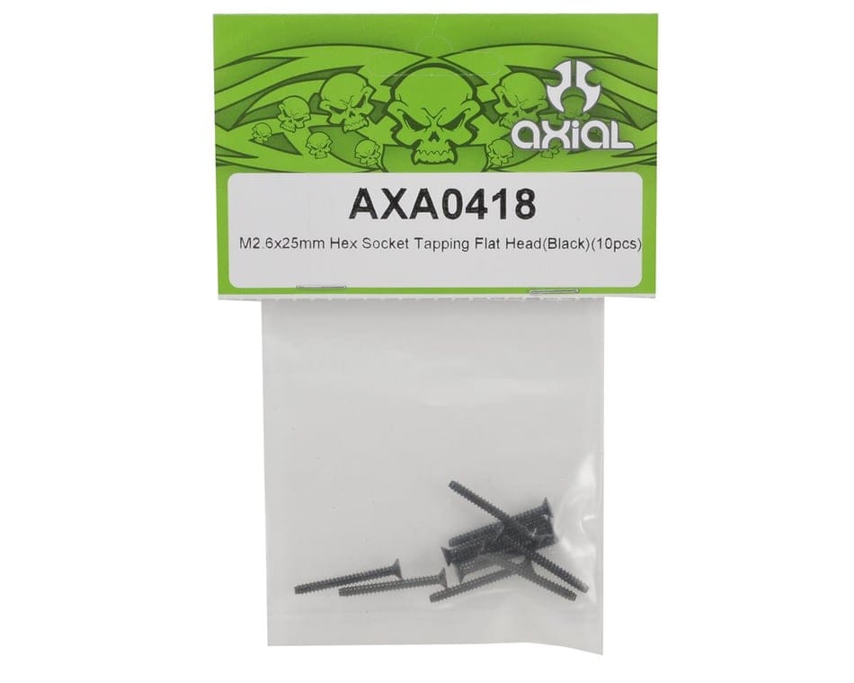 Axial M2.6 x 25mm Tapping Flat Head Screws AXIC0418 AXA0418