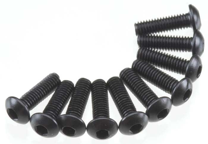 Axial M3 x 10mm Hex Socket Button Head Screws 10 Pack - AXIC0115 / AXA115