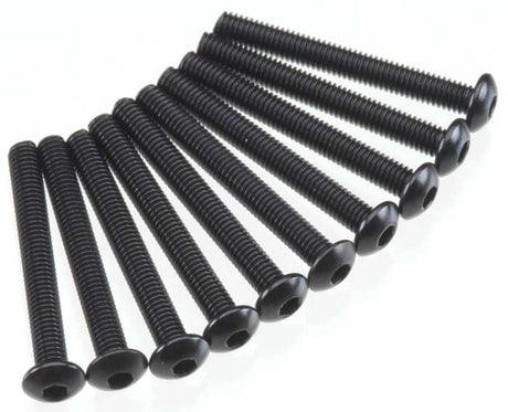 Axial M3x25mm Button Head Screw Black 10pcs AXIC0012 AXA120