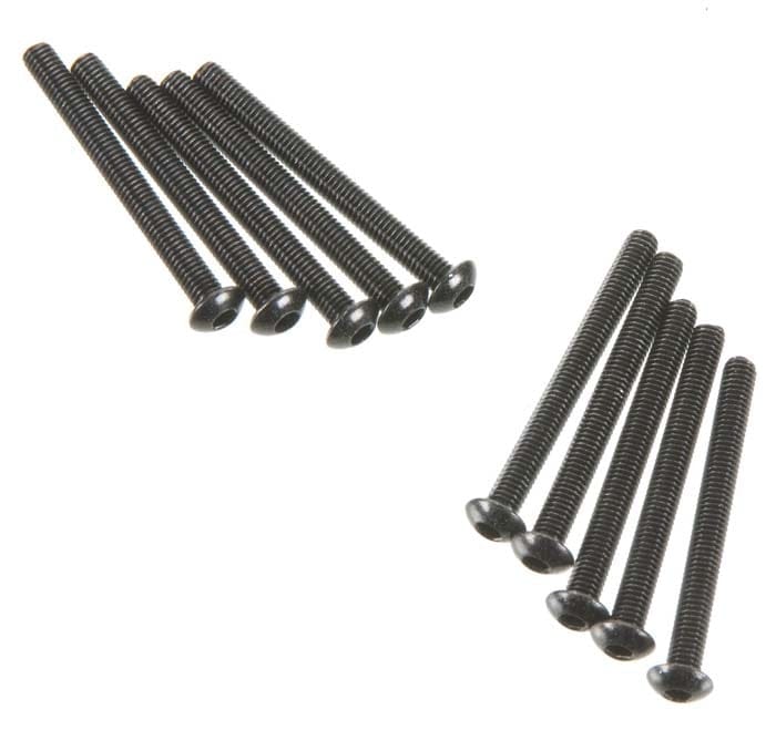 Axial AXA121 M3x30mm Hex Socket Button Head Screws Black (10)