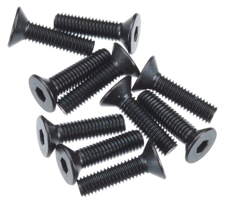 Axial M3x12mm Flat Head Screw Black 10pcs AXIC0146 AXA146