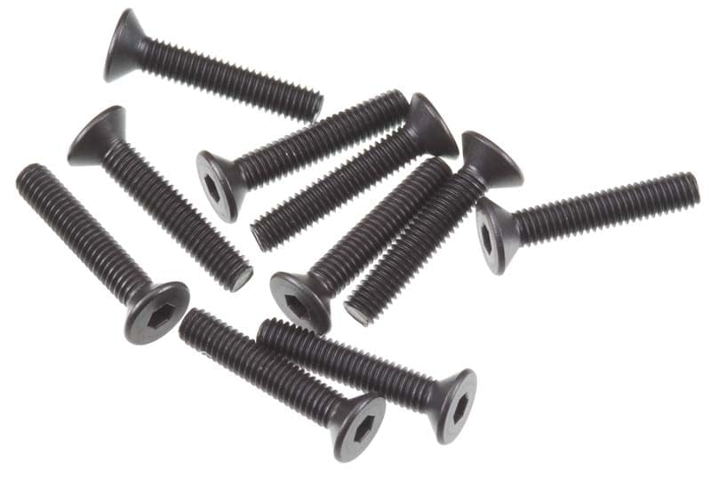 Axial M3x16mm Flat Head Screw Black 10pcs AXIC0147 AXA0147