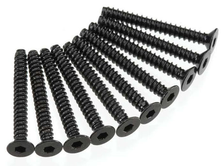 Axial M3 x 25mm Hex Socket Tapping Flat Head Screws 10 Pack - AXIC0470