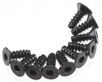Axial M3 x 8mm Hex Socket Tapping Flat Head Screws 10 Pack - AXIC0127 / AXA464