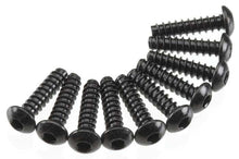 Axial Hex Tap Button Head Screw M3x12mm Black (10), AXA436