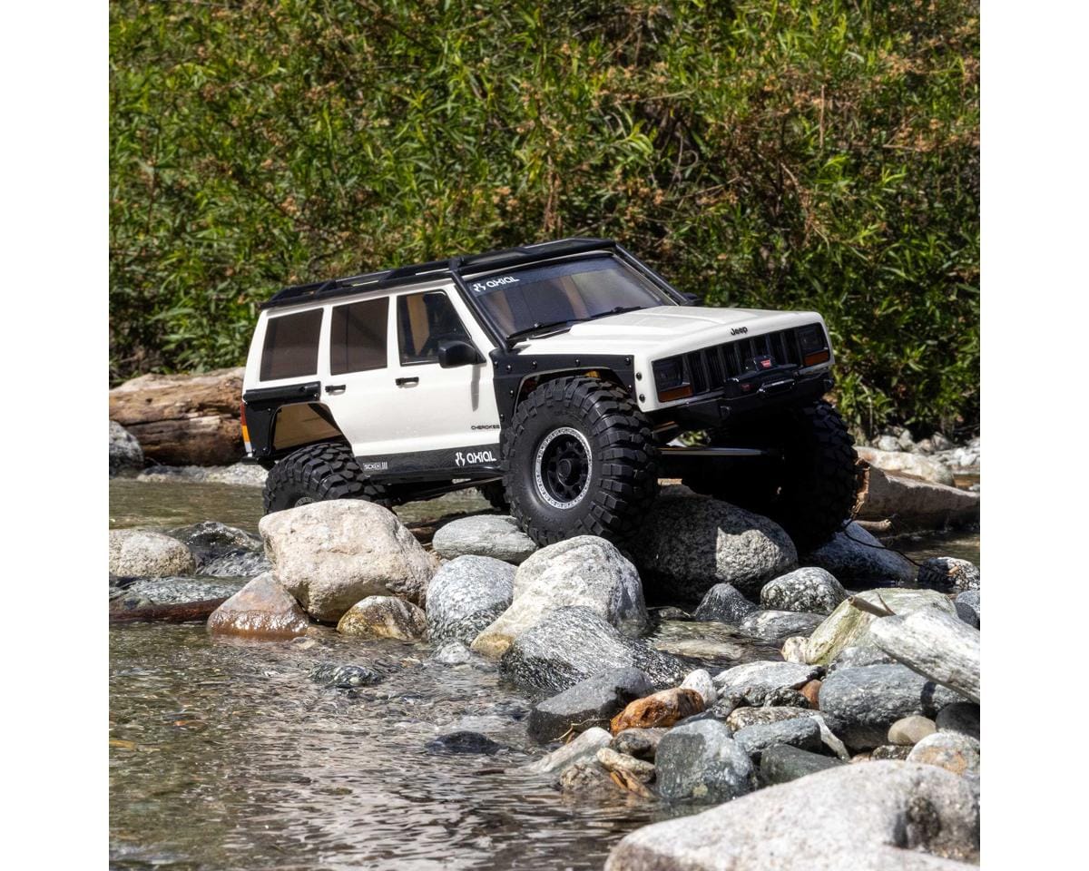 Axial SCX10 III Jeep Cherokee XJ 1/10 4X4 Rock Crawler, RTR, White